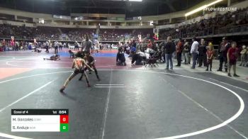 53 lbs Consi Of 4 - Maaziah Gonzales, Cobre Youth Wrestling vs Santino Andujo, New Mexico Wolfpack