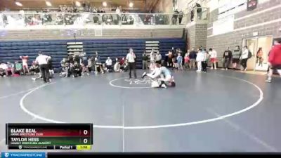 150 lbs Round 1 - Blake Beal, Hawk Wrestling Club vs Taylor Hess, Legacy Wrestling Academy