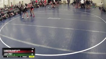132 lbs Round 3 (6 Team) - Liam Frey, North Dakota 1 vs Carston Bartlett, Wyoming Renegades