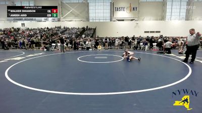56 lbs Champ. Round 2 - Ameen Abid, Greece Storm Wrestling vs Walker Swanson, Club Not Listed