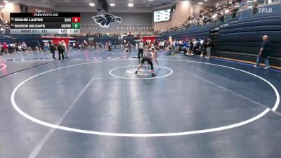 132 lbs Round 2 - Mason Milsaps, Conroe Woodlands College Park vs Grahm Lanter, Kansas City-Piper HS