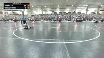 110 lbs Cons. Round 2 - Sophia Lee, Seymour Youth Wrestling Club vs Braylin Smith, McMinn Tribe