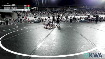 60 lbs 5th Place - Thomas Garcia, Owasso Takedown Club vs Boomer Stevens, Coweta Tiger Wrestling