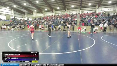 120 lbs 3rd Place Match - Hayden Eardley, WY vs Jacob Morris, AK