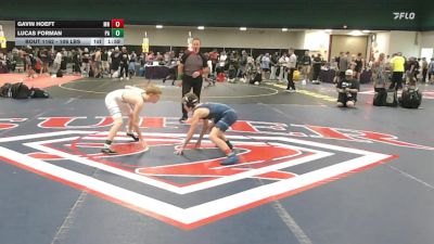 106 lbs Consi Of 32 #2 - Gavin Hoeft, MN vs Lucas Forman, PA