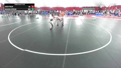 120 lbs Placement Matches (8 Team) - Jack Falk, Pulaski vs Mason Spear, Waunakee