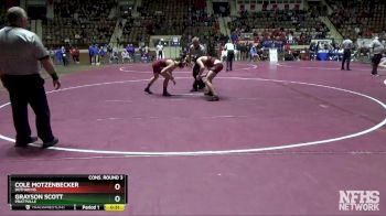 138 lbs Cons. Round 3 - Grayson Scott, Prattville vs Cole Motzenbecker, Dothan HS