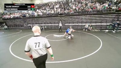 3A 144 lbs Quarterfinal - Blake Crawley, Canyon View vs Jack Burdick, Carbon