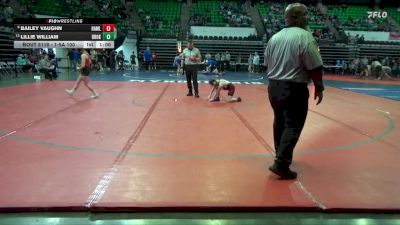 1-5A 100 Cons. Round 3 - Bailey Vaughn, Hamilton High School vs Lillie William, Brooks