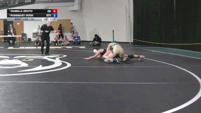 131 lbs Cons. Round 3 - Isabella Devito, Lock Haven University vs Rosemary Dodd, Bethany
