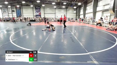 105 lbs Rr Rnd 1 - Tyheime Bell - Hernandez, SVRWC vs Kole Wallace, Full House Athletics