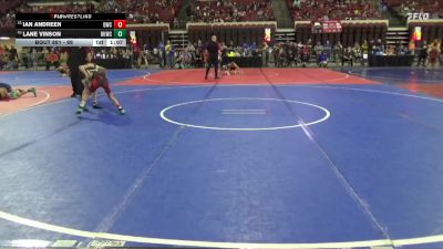 69 lbs Quarterfinal - Ian Andreen, Douglas Wrestling Club vs Lane Vinson, Falls Academy