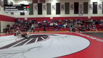 132 lbs Quarterfinal - Dalton Brinkman, Janesville vs Josh Elsberry, AP-GC