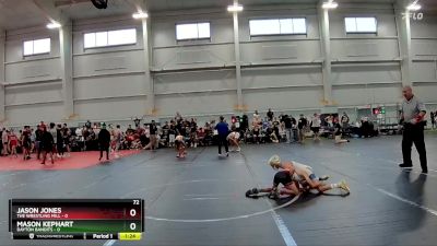 72 lbs Round 1 (8 Team) - Jason Jones, The Wrestling Mill vs Mason Kephart, Dayton Bandits