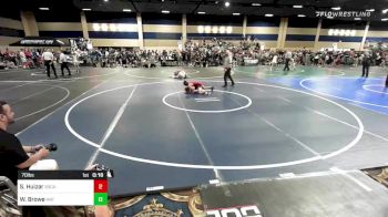 70 lbs 5th Place - Sebastian Huizar, SoCal Grappling Club vs Wyatt Browe, Mat Demon WC