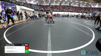 83 lbs Quarterfinal - Deagen Martinez, Davis Wrestling Club vs Finn Anderson, Team Worx Wrestling Club