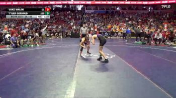 2A-106 lbs Quarterfinal - Luke Walsh, Sergeant Bluff-Luton vs Tyler Gerhold, Alburnett