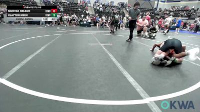 130 lbs Consolation - Montra Nelson, Cowboy Wrestling Club vs Klayton Meek, D3 Wrestling Cluib