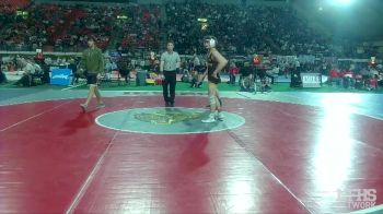3A 126 lbs Cons. Round 2 - Brandon Williams, Bonners Ferry vs Ty Webster, Fruitland
