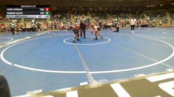110 lbs 3rd Place - Luke Jordan, Team Tulsa Wrestling Club vs KIMMIE DAVIS, KIPP TULSA