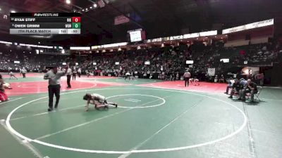 61 lbs 7th Place Match - Owen Grimm, WSW1 vs Ryan Stiff, RIKA