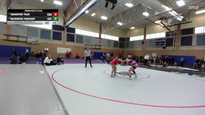 115lbs Cons. Round 8 - Madison Vincent, Lake Stevens (Girls) vs Jennifer Tian, Cheney (Girls)