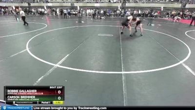 160 lbs Cons. Round 4 - Carson Bremmer, Sarbacker Wrestling Academy vs Robbie Gallagher, Stateline Stingers Wrestling Club