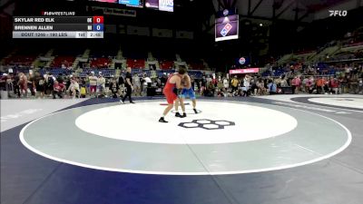 190 lbs Cons. Rd Of 64 - Skylar Red Elk, OK vs Brennen Allen, MI