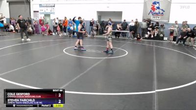 108 lbs Champ. Round 1 - Cole Gesford, Chugach Eagles Wrestling Club vs Steven Fairchild, Juneau Youth Wrestling Club Inc.