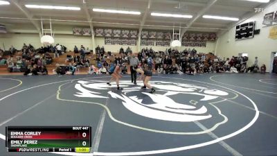 120 lbs 3rd Place Match - Emily Perez, Snowflake vs Emma Corley, Boulder Creek