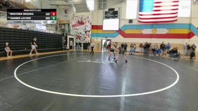 138 lbs Cons. Round 2 - Tanner Layher, Sheridan vs Brayden Segura, Cheyenne East