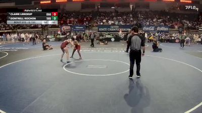 G 120 lbs Cons. Semi - Dontrell Rochon, Tara Girls vs Claire Leboeuf, Chalmette Girls