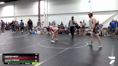 160 lbs Finals (2 Team) - Carsten Reist, M2TCNJ vs Mason Horwat, TDWC