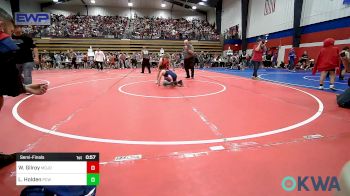 90 lbs Semifinal - Weston Gilroy, Mojo Grappling Academy vs Leland Holden, Ponca City Wildcat Wrestling