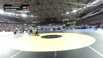 Boys 1A 165 lbs Champ. Round 2 - Rowan Detmer, Granite Falls vs Wyatt Weatherman, Cashmere