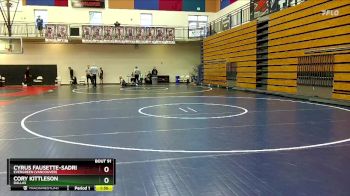 157 lbs Champ. Round 2 - Cory Kittleson, Dallas vs Cyrus Fausette-Sadri, Evergreen (Vancouver)