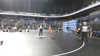 7A - 114 lbs Cons. Round 1 - Avery Hall, Hickory Ridge High School vs Lyric Bingham, Rocky River High School