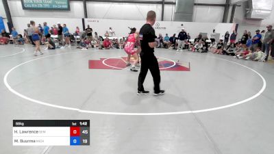 66 kg Rr Rnd 1 - Hannah Lawrence, Wyoming SEM Women vs Margaret Buurma, Michigan Rev Girls Blue