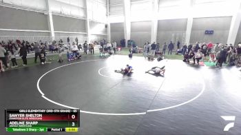 65 lbs Semifinal - Adeline Sharp, Uintah Wrestling vs Sawyer Shelton, Evanston Elite Wrestling