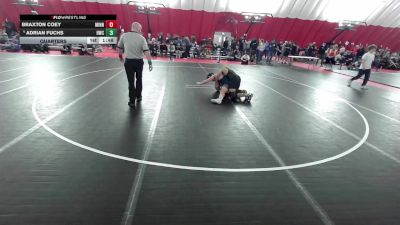 16U Boys - 190 lbs Quarters - Braxton Coey, Minnesota vs Adrian Fuchs, Hastings Wrestling Club