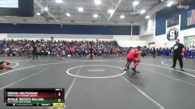 144 lbs Champ. Round 2 - Roque (Rocky) Galvan, Villa Park High School vs Arman Arutiunian, World Team Training Center