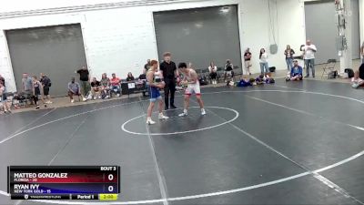 136 lbs Round 1 (8 Team) - Matteo Gonzalez, Florida vs Ryan Ivy, New York Gold