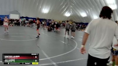 92 lbs Round 7 (8 Team) - Jax Harris, Warrior RTC vs Sawyer Lauber, Noah Mattin`s WA