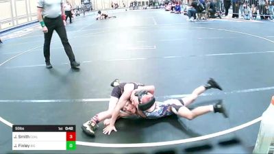 50 lbs Round Of 16 - Jack Smith, Coalinga Roughnecks vs Jacques Finley, Big Cat WC