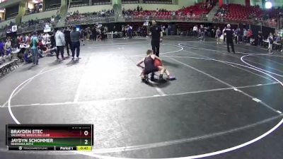 85 lbs Cons. Semi - Brayden Stec, Valentine Wrestling Club vs Jaydyn Schommer, Nebraska Boyz