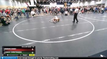 87 lbs Champ. Round 1 - Carew Christensen, IA vs Vannak Khiev, IL