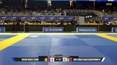 Valerie Duarte Zeenni vs Avae Zaraea Haalealeikapuuwai Pe 2026 Pan Kids Jiu-Jitsu IBJJF Championship