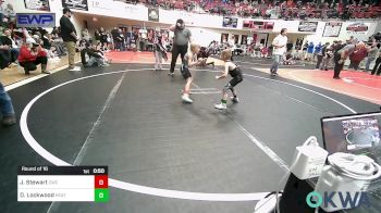 46 lbs Round Of 16 - Jaxon Stewart, Claremore Wrestling Club vs Dylan Lockwood, Heat