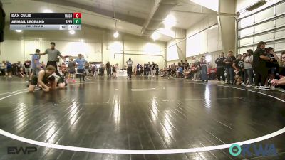 110 lbs Rr Rnd 2 - Dax Culie, Wagoner Takedown Club vs Abigail LeGrand, Sperry Wrestling Club