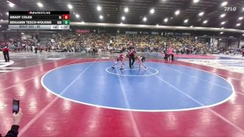 95 lbs Champ. Round 2 - Benjamin Tesch-Wolkins, Gordon/Rushville vs Grady Coles, Bismarck Legacy